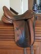 17.5 in seat Hennig dressage saddle for sale